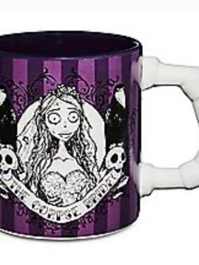 Spencer's Purple Corpse Bride Graphic Ceramic Mug with White Handle